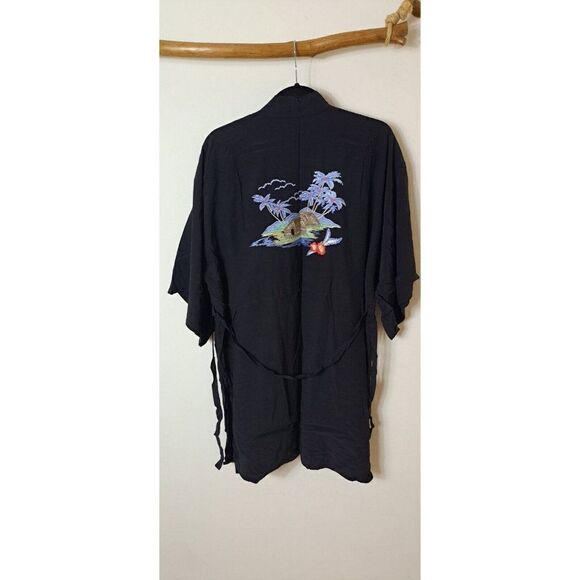 Levi's Kimono Women's Black Embroidered Jacket Top Size M/L‎ - Picture 11 of 11